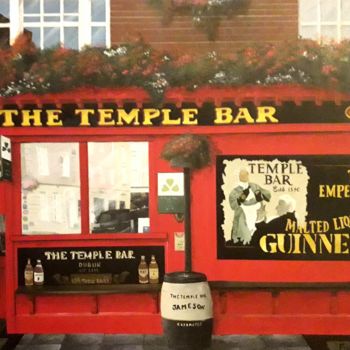 Peinture intitulée "The Temple Bar" par Franck Volay, Œuvre d'art originale, Acrylique