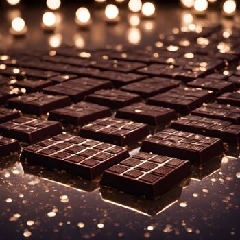 Digitale Kunst mit dem Titel "Chocolats" von Francky Xv Wolff, Original-Kunstwerk, KI-generiertes Bild