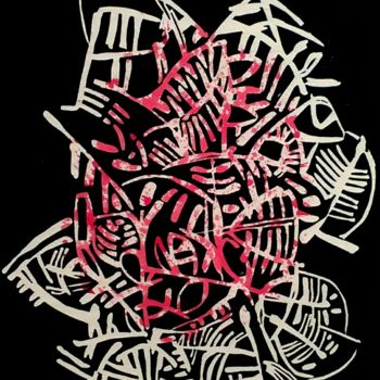 Gravures & estampes intitulée "MUFFA" par Franco Bogge, Œuvre d'art originale, Linogravures