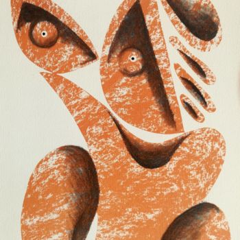 Incisioni, stampe intitolato "SURREALE1 1984" da Franco Bogge, Opera d'arte originale, Litografia