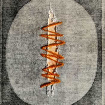 Druckgrafik mit dem Titel "SUTURA" von Franco Bogge, Original-Kunstwerk, Radierung