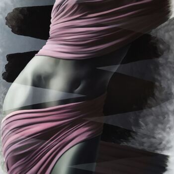 Peinture intitulée "#sensualefemminilità" par Franco Cisternino, Œuvre d'art originale, Acrylique