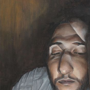 Картина под названием "N°3 ( Sin Título)" - Franco Ibazeta, Подлинное произведение искусства, Масло