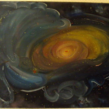 Malarstwo zatytułowany „oreille cosmique” autorstwa Franco Murer, Oryginalna praca, Olej