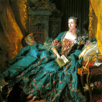 Peinture intitulée "Portrait of Madame…" par François Boucher, Œuvre d'art originale, Huile
