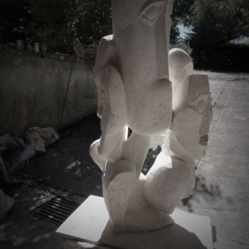 Sculpture titled "pot-pourri-étude1-a…" by Pierrick, Original Artwork, Stone