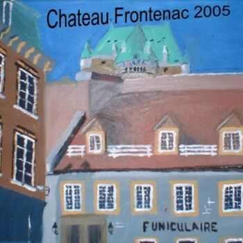 绘画 标题为“Chateau Frontenac” 由Francois Dedericks, 原创艺术品