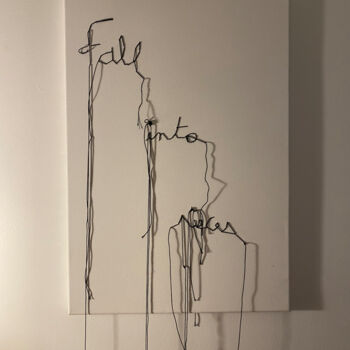 Textile Art titled "fall into pieces" by François Farcy, Original Artwork, Embroidery