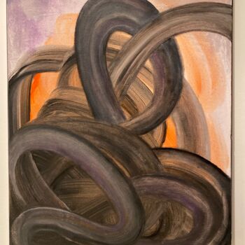 Peinture intitulée "Je tourne en rond:…" par François Farcy, Œuvre d'art originale, Acrylique
