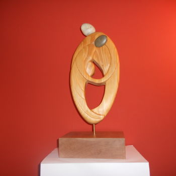 Sculpture titled "TRIO" by François Forré, Original Artwork, Wood