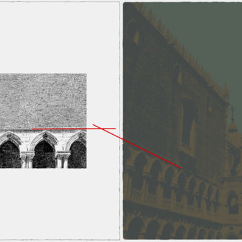 Arts numériques intitulée "Venise n°3" par François Lapouge, Œuvre d'art originale, Travail numérique 2D