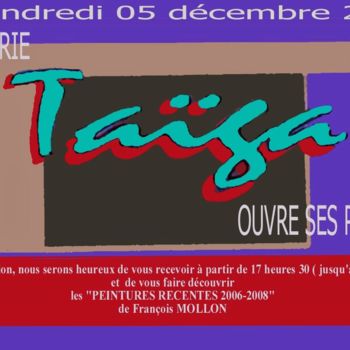 Peinture intitulée "taiga-ref-definitiv…" par Francois Mollon Gros-Desormeaux, Œuvre d'art originale