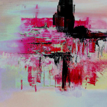 Peinture intitulée "effets-magenta.jpg" par François Nicosia, Œuvre d'art originale