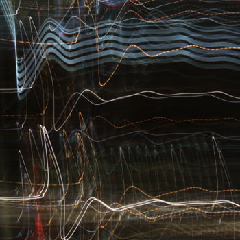 Photographie intitulée "Multitude vibratoire" par François Tondeur, Œuvre d'art originale, Light Painting