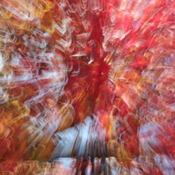 Photographie intitulée "Esprit du chamane" par François Tondeur, Œuvre d'art originale, Light Painting