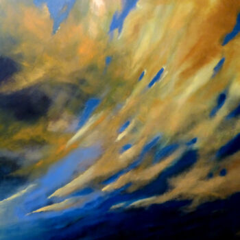Pintura titulada "moment de ciel" por François Weber, Obra de arte original, Oleo