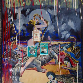 Картина под названием "La tentation" - François Carage, Подлинное произведение искусства, Акрил