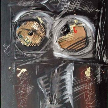 Painting titled "AUTRE BLACK four" by Francois Chauvin, Original Artwork