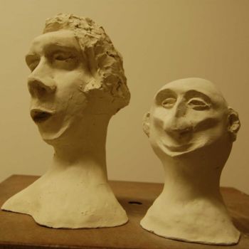 雕塑 标题为“Couple chanteur” 由Francois Chauvin, 原创艺术品