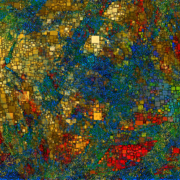 Grafika cyfrowa / sztuka generowana cyfrowo zatytułowany „Erosion” autorstwa Françoise Aubert-Moreau, Oryginalna praca, Mala…