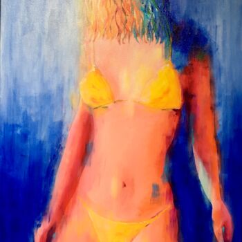 Painting titled "COPACABANA" by Françoise Augustine, Original Artwork, Acrylic