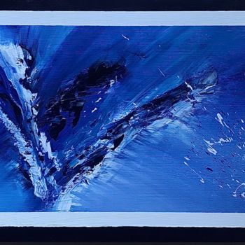 Painting titled "Vicblou" by Françoise Biressi, Original Artwork, Acrylic