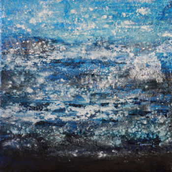 Peinture intitulée "sources-oceaniques-…" par Françoise Bolloré, Œuvre d'art originale