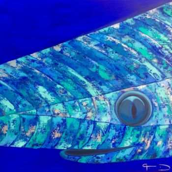 Pintura intitulada "Shark focus" por Françoise Dagorn, Obras de arte originais, Acrílico