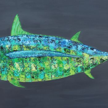 Peinture intitulée "albacore03.jpg" par Françoise Dagorn, Œuvre d'art originale, Acrylique