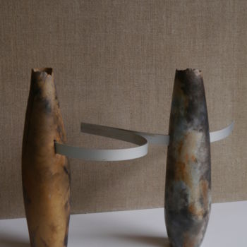 Sculpture intitulée "clapots 2" par Francoise Favre, Œuvre d'art originale