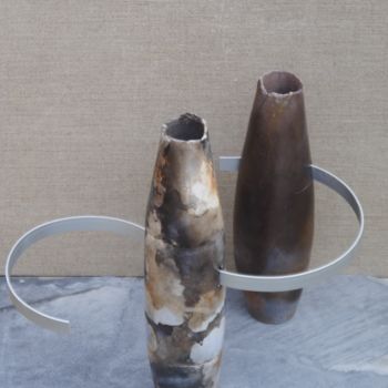 Sculpture intitulée "clapots 3" par Francoise Favre, Œuvre d'art originale