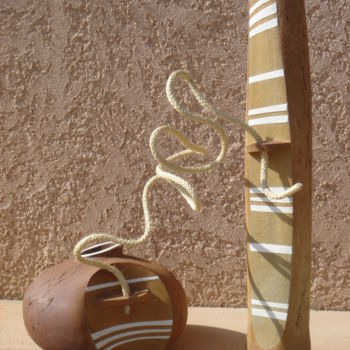 Sculpture intitulée "le lien" par Francoise Favre, Œuvre d'art originale, Céramique