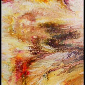 Painting titled "Automne" by Françoise Finet, Original Artwork, Acrylic Mounted on Wood Stretcher frame