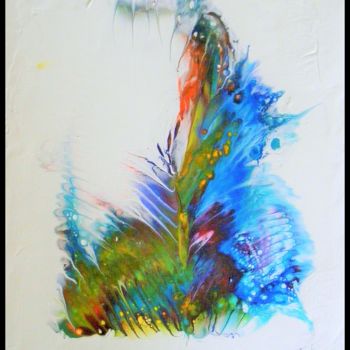 Painting titled "Papillon" by Françoise Finet, Original Artwork, Acrylic