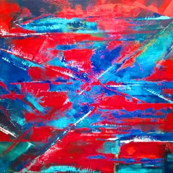 Painting titled "Eclats-2" by Françoise Folley, Original Artwork, Acrylic