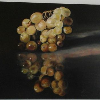Painting titled "Envie de raisin.jpg" by Françoise Fucina, Original Artwork, Oil