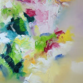 Painting titled "Printemps" by Francoise Gary, Original Artwork