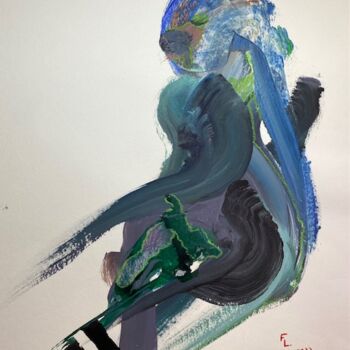 Peinture intitulée "Femme 21" par Francoise Leblanc, Œuvre d'art originale, Acrylique