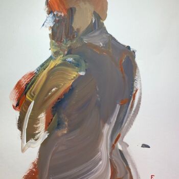 Peinture intitulée "HOMME 2" par Francoise Leblanc, Œuvre d'art originale, Acrylique