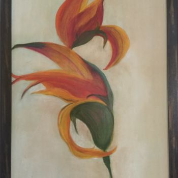 Peinture intitulée "Arôme de feu" par Oise, Œuvre d'art originale, Acrylique