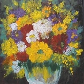 Malerei mit dem Titel "Bouquet" von Françoise Rischmann, Original-Kunstwerk