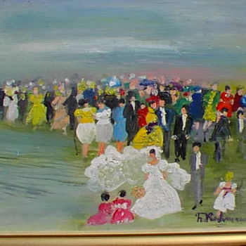 Peinture intitulée "Mariage" par Françoise Rischmann, Œuvre d'art originale