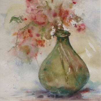 Painting titled "Petit bouquet" by Françoise Talleux, Original Artwork