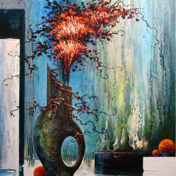 제목이 "bouquet-rouge.jpg"인 미술작품 Françoise Hannequin로, 원작, 기름
