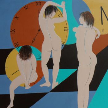 "Bien dans sa peau" başlıklı Tablo Françoise Pillou tarafından, Orijinal sanat, Akrilik