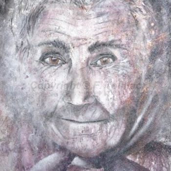 "Mamie Jeanne" başlıklı Tablo Françoise Tolbiac tarafından, Orijinal sanat, Petrol