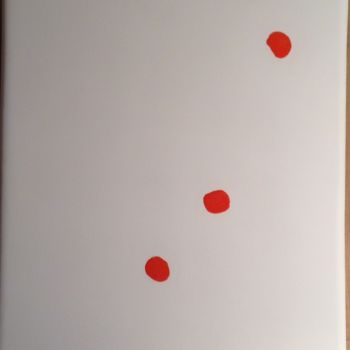 Peinture intitulée "3 points" par Françoise Vallée Tuset, Œuvre d'art originale, Pigments