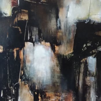 Painting titled "Reflets d'antan" by Françoise Vandiedonck, Original Artwork, Acrylic