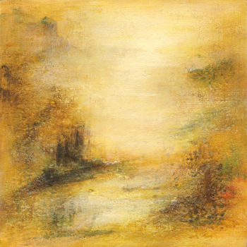 Painting titled "Les Passes Brumes 19" by Françoise Veillon, Original Artwork