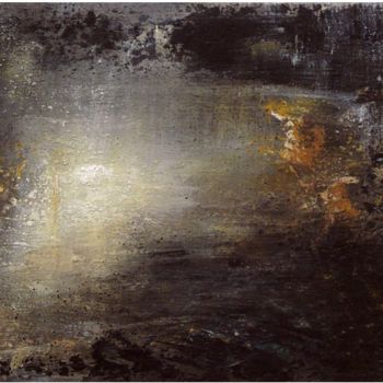 Painting titled "Nocturne 7" by Françoise Veillon, Original Artwork, Acrylic